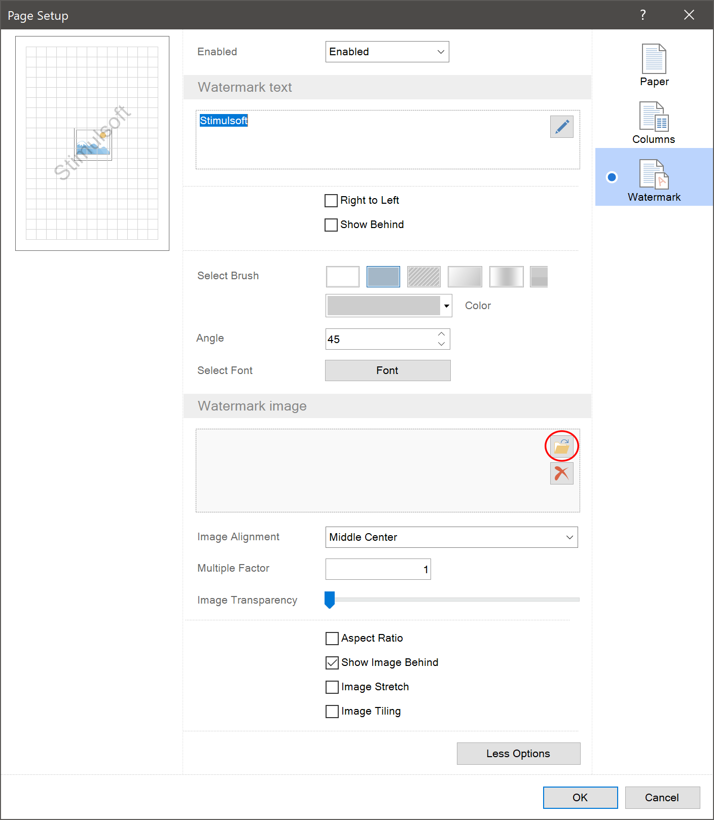 stimulsoft today add month default