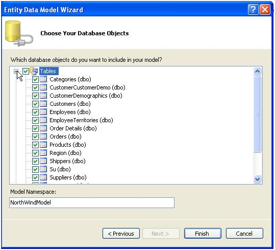 Generate Entity Model for Northwind database