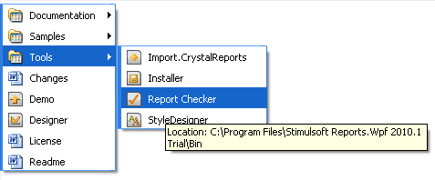 Fix report in Report Checker