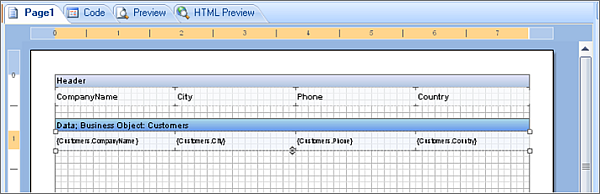 Design new report using Business Objects