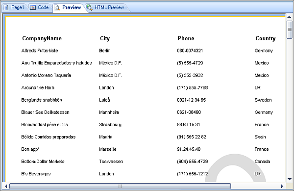 Design new report using Business Objects